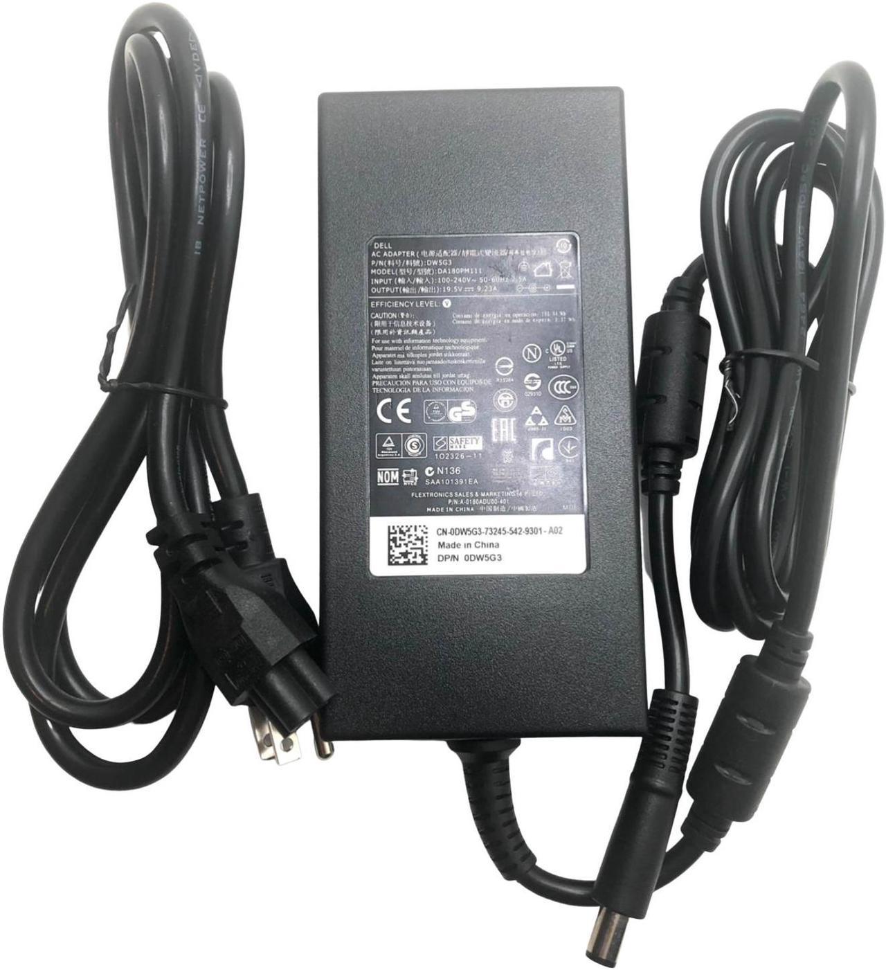 Dell 180W DA180PM111, FA180PM111 ADP-180MB, large pin 7.4*5.0mm original charger - for Dell Alienware 15 R1 R2 Dell Precision 7510 M4600 M4700 M4800 74X5J JVF3V