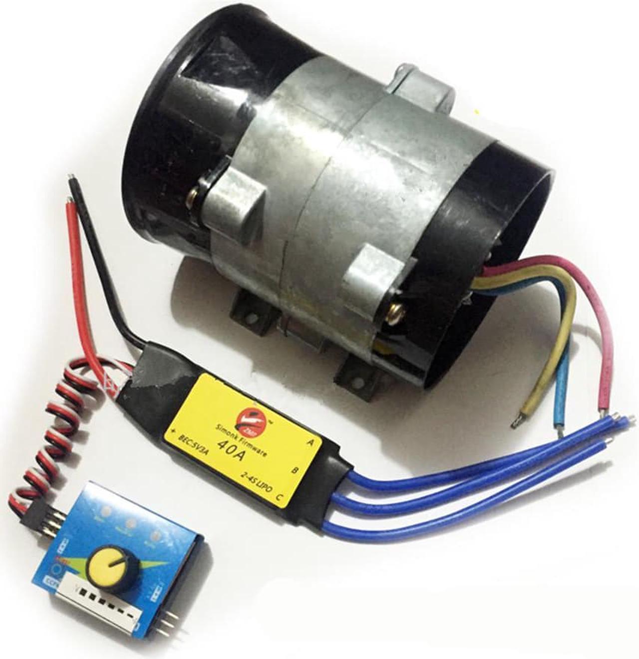 Car Electric Turbo Supercharger Intake Fan Boost w/ Electronic Speed Control 12V