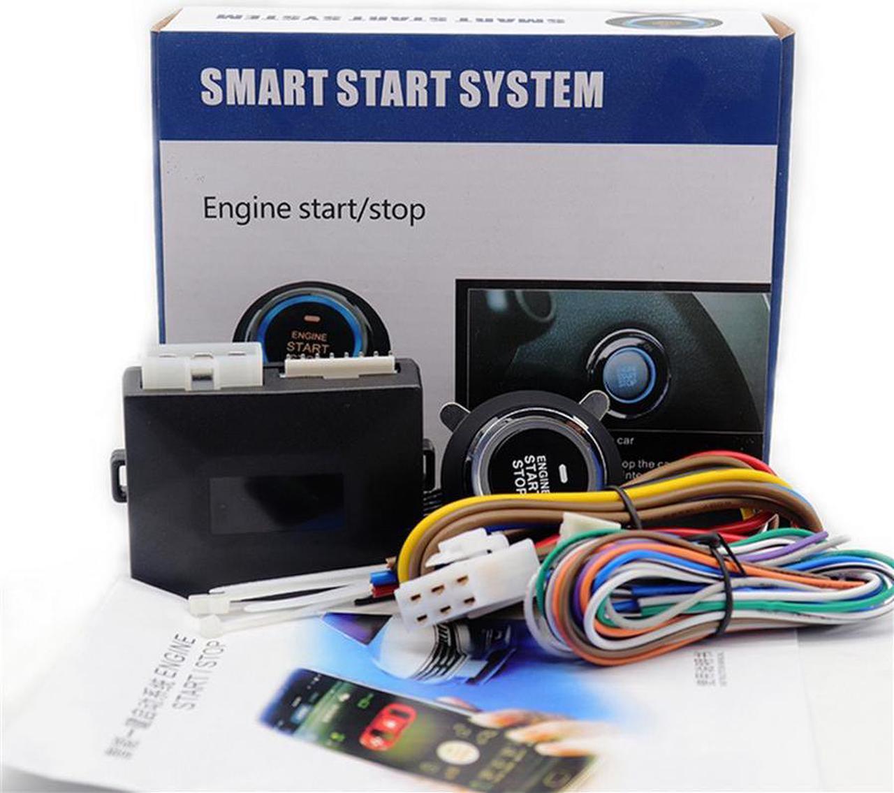Alt view image 4 of 5 - Smartphone Remote Control Car One-Key Engine Start Stop Button Bluetooth Smart Start System App Auto Central Locking Kit