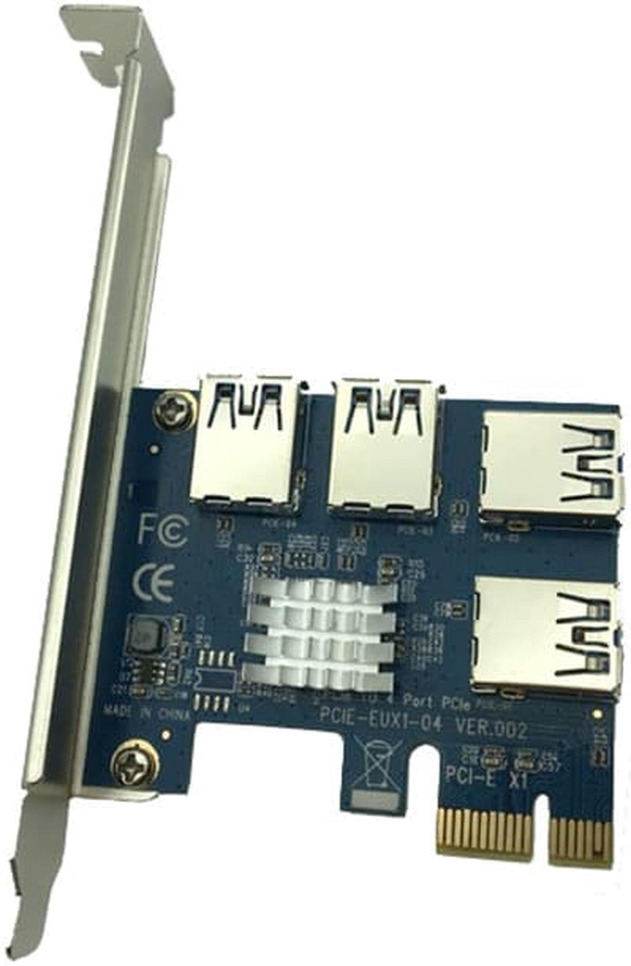 Main image of Acaigel Hot PCI Express Riser Card PCI-E 1x to 16x 1 to 4 PCIE USB 3.0 Slot Multiplier