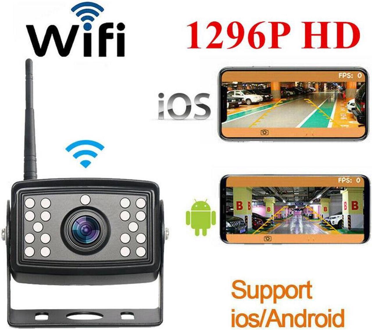 FYUU 1296P HD Wireless Backup Camera Wifi IR Camera For Truck Van Trailer Bus