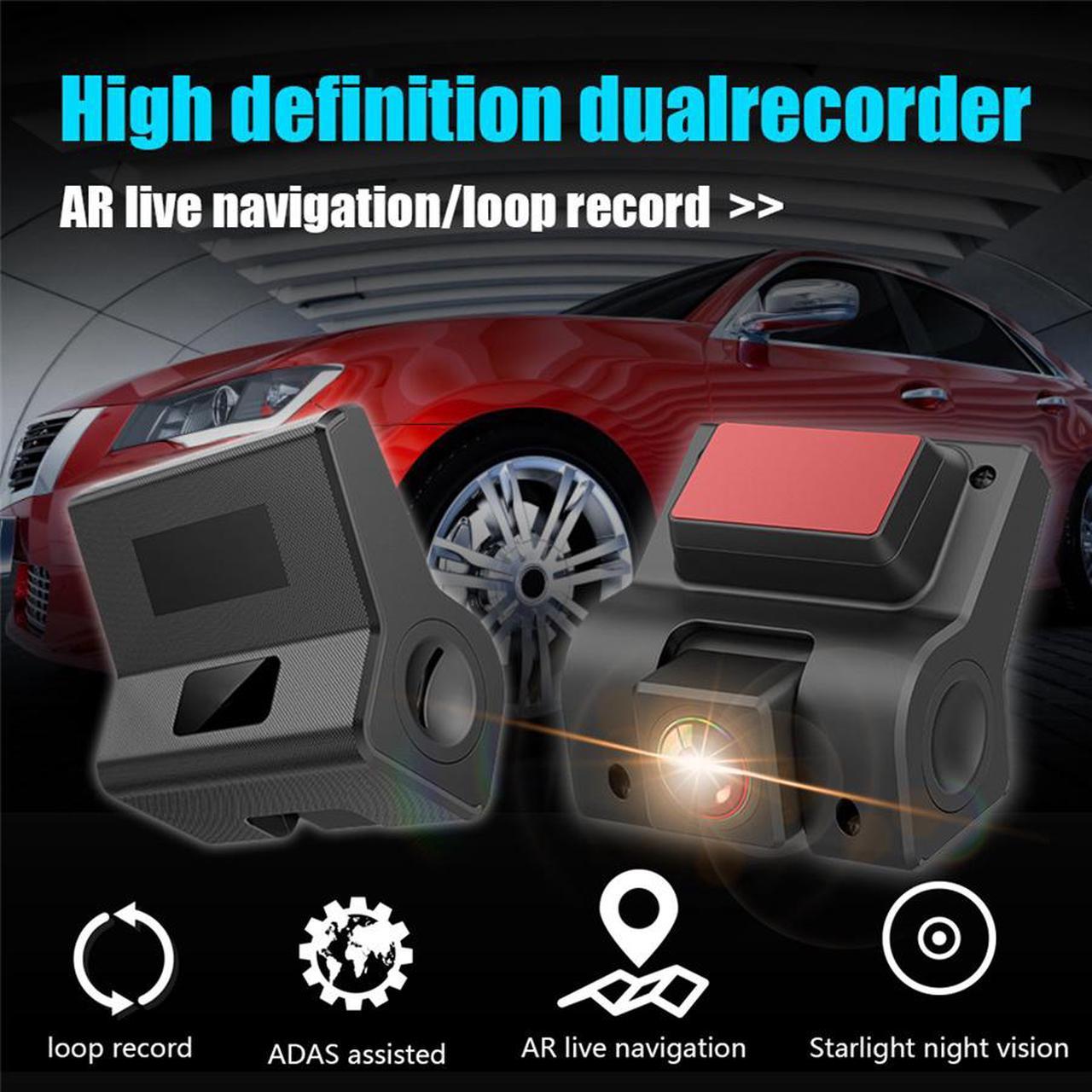 Car Dash Cam AR Navigation ADAS Night Vision DVR For Android Car Radio Head Unit