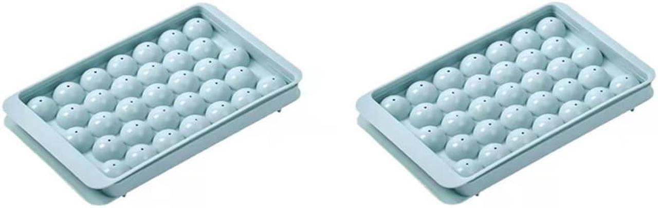 2 Pcs Mini Circle Ice Cube Tray Making Mold  Ice Ball Maker Mold for Freezer