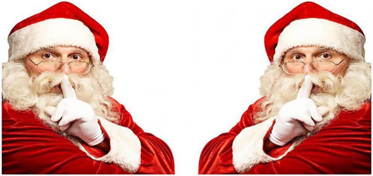 2PCS Santa Claus Christmas Funny Decal Side Left&Right Car Window Sticker Universal