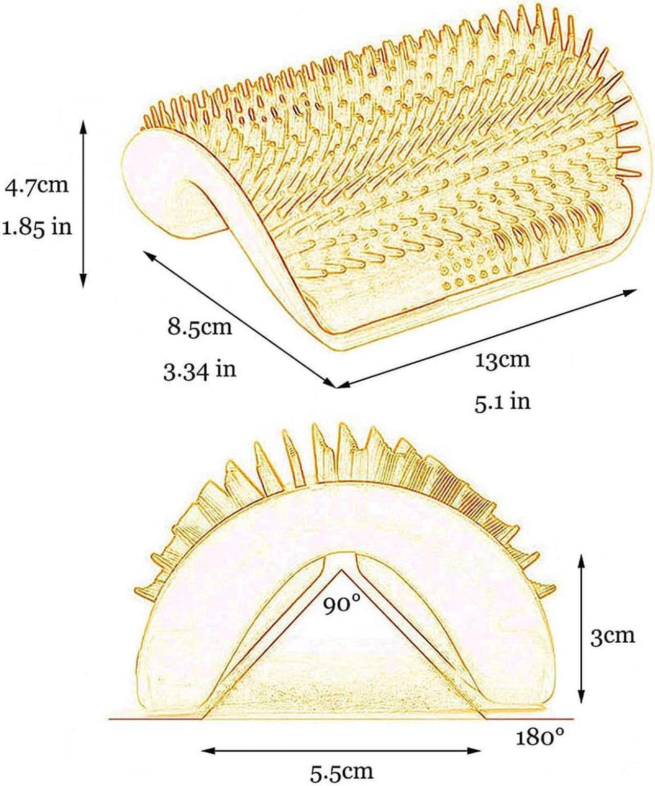 FYUU 1 Pc Softer Wall Corner Pet Self Brush Comb Hair Fur Scratcher Pet Tool for Long and Short Fur Kitten Cats Dogs