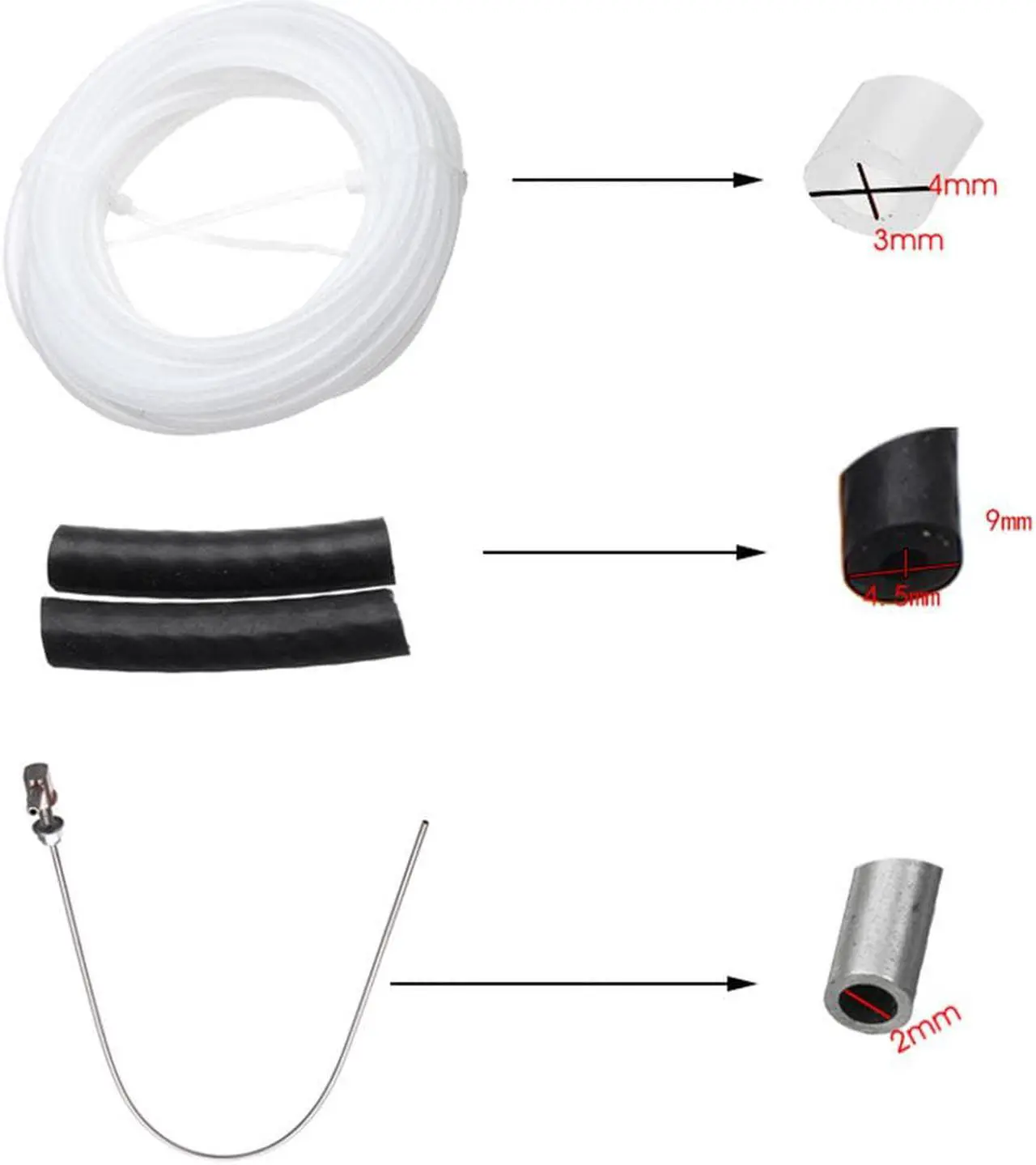 Alt view image 4 of 6 - Heater Fuel Pipe Hose Gas Tank Pick-up Kit Clip Tube Line For Webasto Diesel 4KW