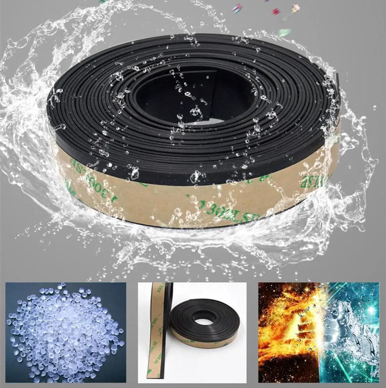 Alt view image 5 of 7 - 20MM 4Meters Car Weatherstrip Windshield Rubber Seal For Window Glass Waterproof