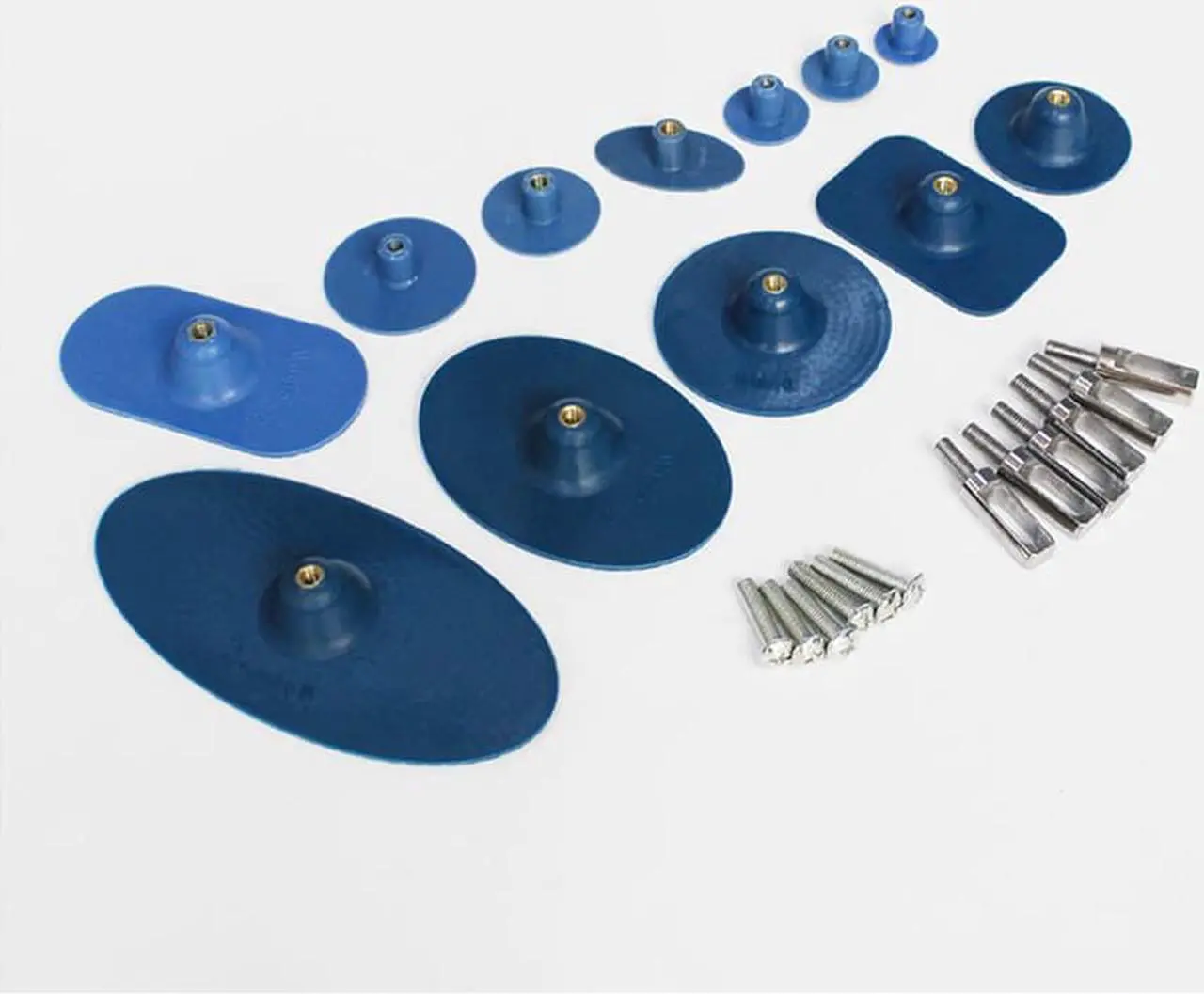 Alt view image 4 of 5 - Paiying 12*Glue Tabs Paintless Dent Repair Tools Large Car Body Dent Repair Remover Set