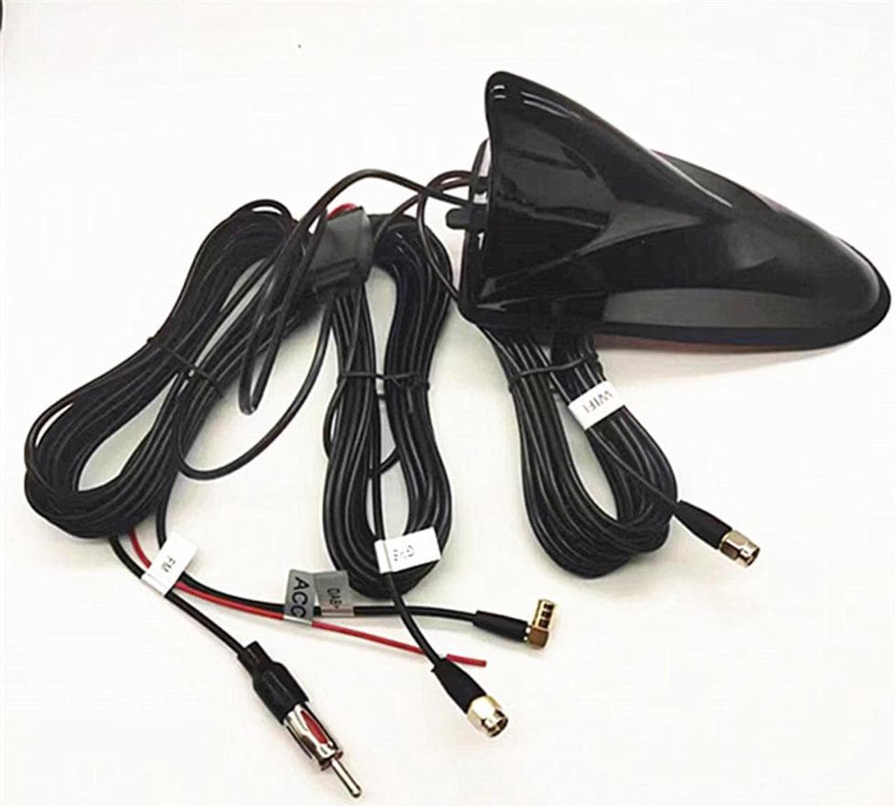 Car Roof Shark Fin Antenna DAB+GPS+FM+WIFI Stereo Radio Signal Amplifier Aerials