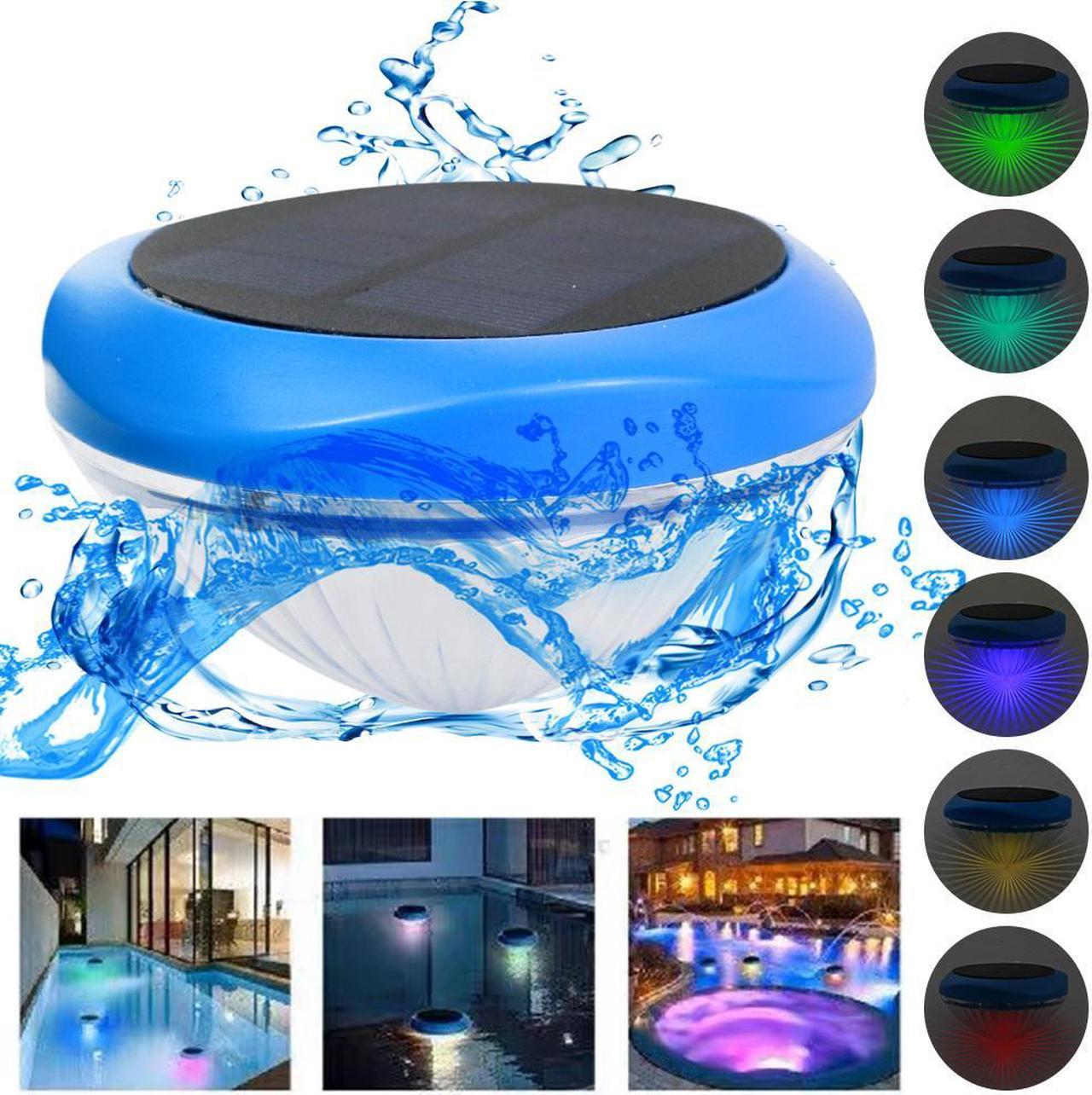 Acaigel Solar Floating Pool Lights with RGB Color Changing for Swimming Pool at Night