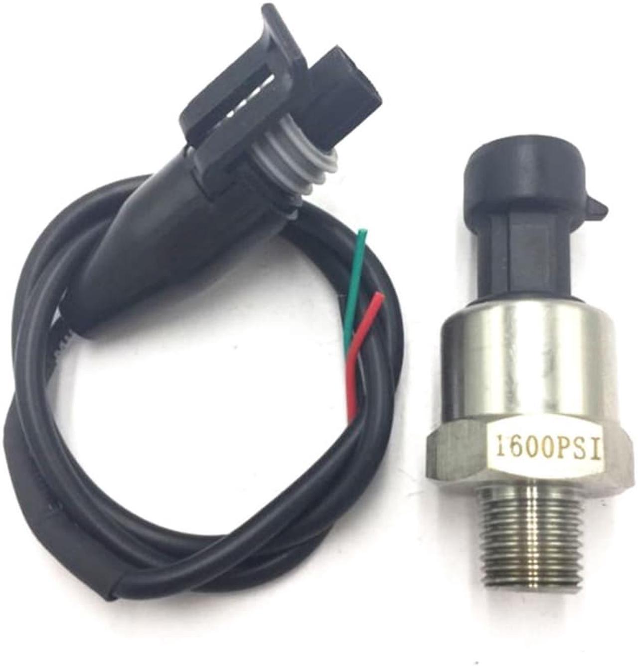 Acaigel 1 Pcs 1/8 Inch NPT 1600 PSI Sensor Oil Fuel Air Water Pressure Transducer