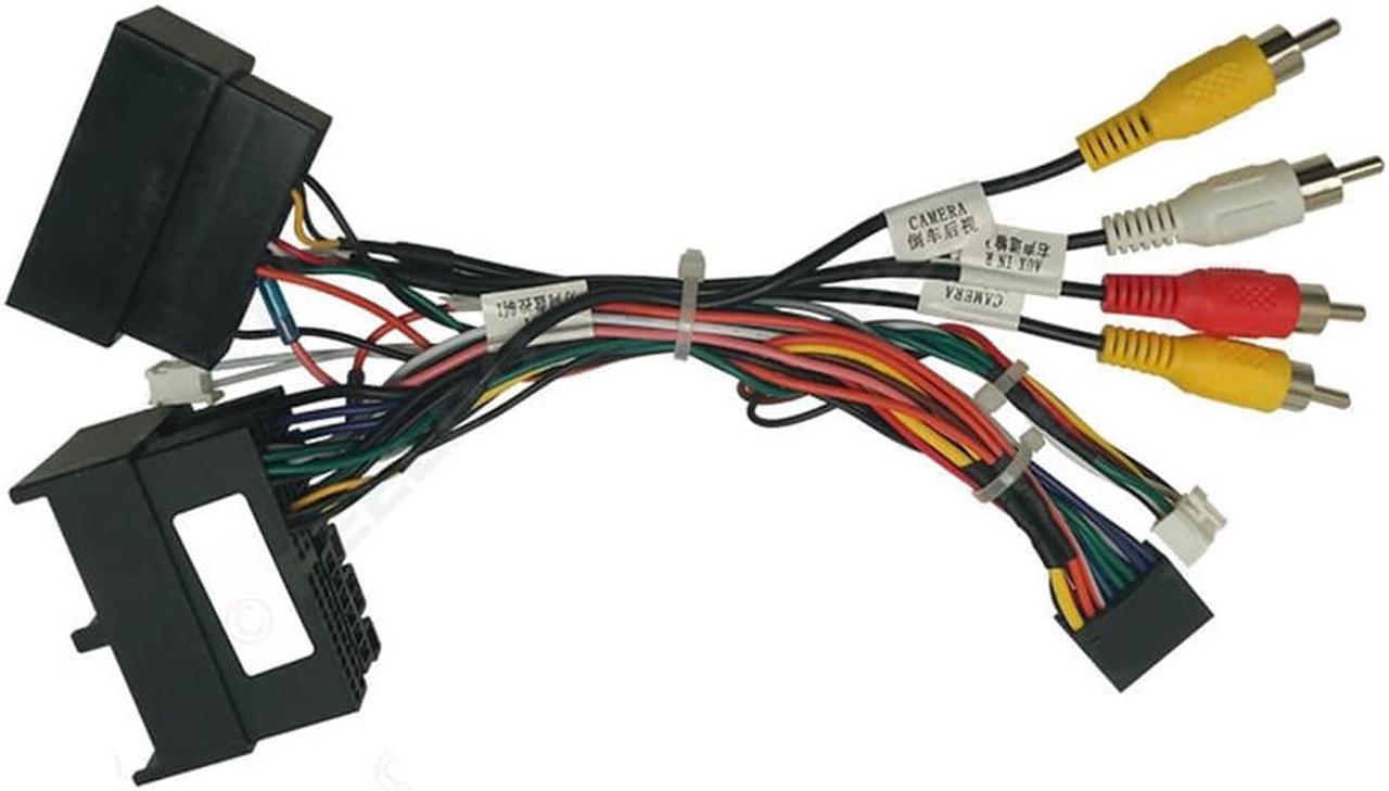 Acaigel 16 Pin Car Stereo Audio Power Wiring Harness With Canbus Box For Ford Ranger Focus Escape 19-23