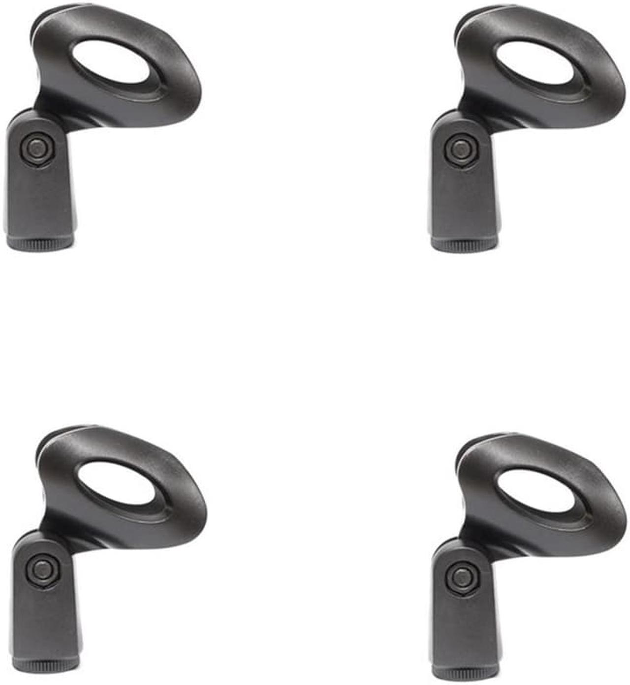 4 PCS 180° Universal Microphone Clips Clamp Holder For Wired/ Wireless Mic Stand