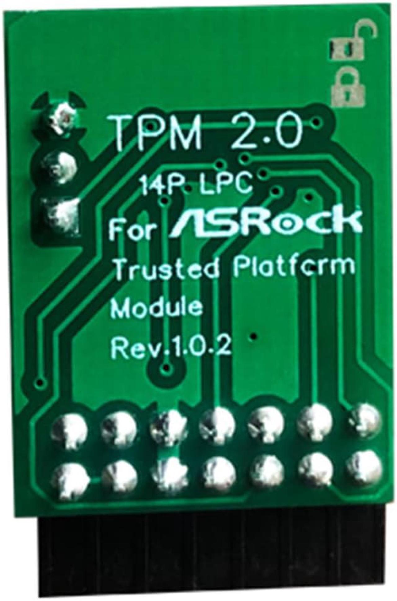 TPM 2.0 Security Module Board For ASROCK 14 PIN LPC Motherboard