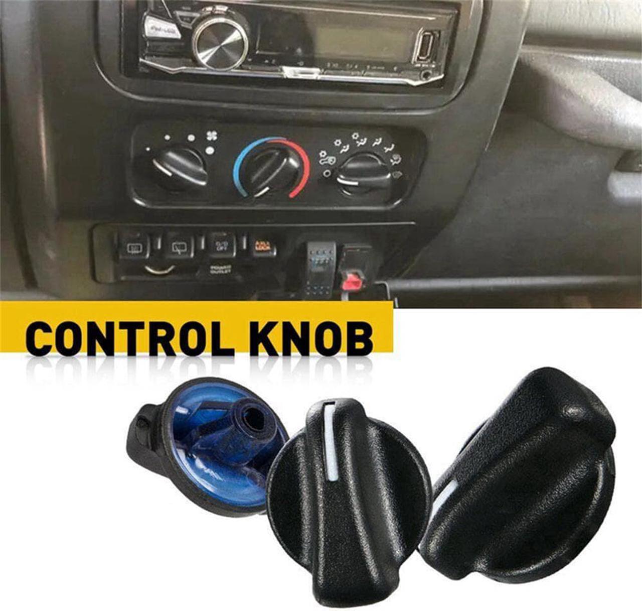 Acaigel 3x A/C Heater Control Knob Fan Switch For Dodge Ram Van For Jeep Wrangler TJ