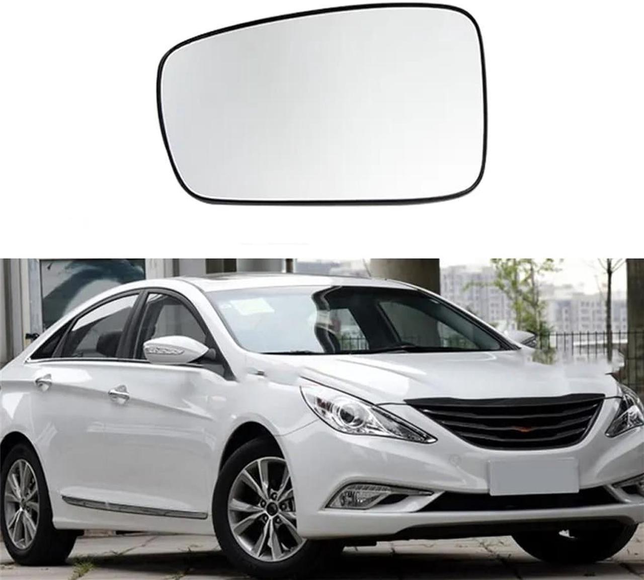 Acaigel Left Side Mirror Glass Heated with Backing For Hyundai Sonata 8th 2011-2014