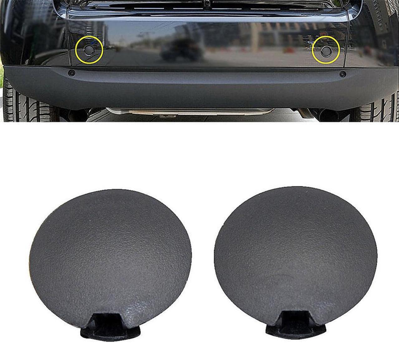 Acaigel 2 Pcs Car Rear Bumper Towing Eye Cover Tow Cap Plug For Smart Fortwo