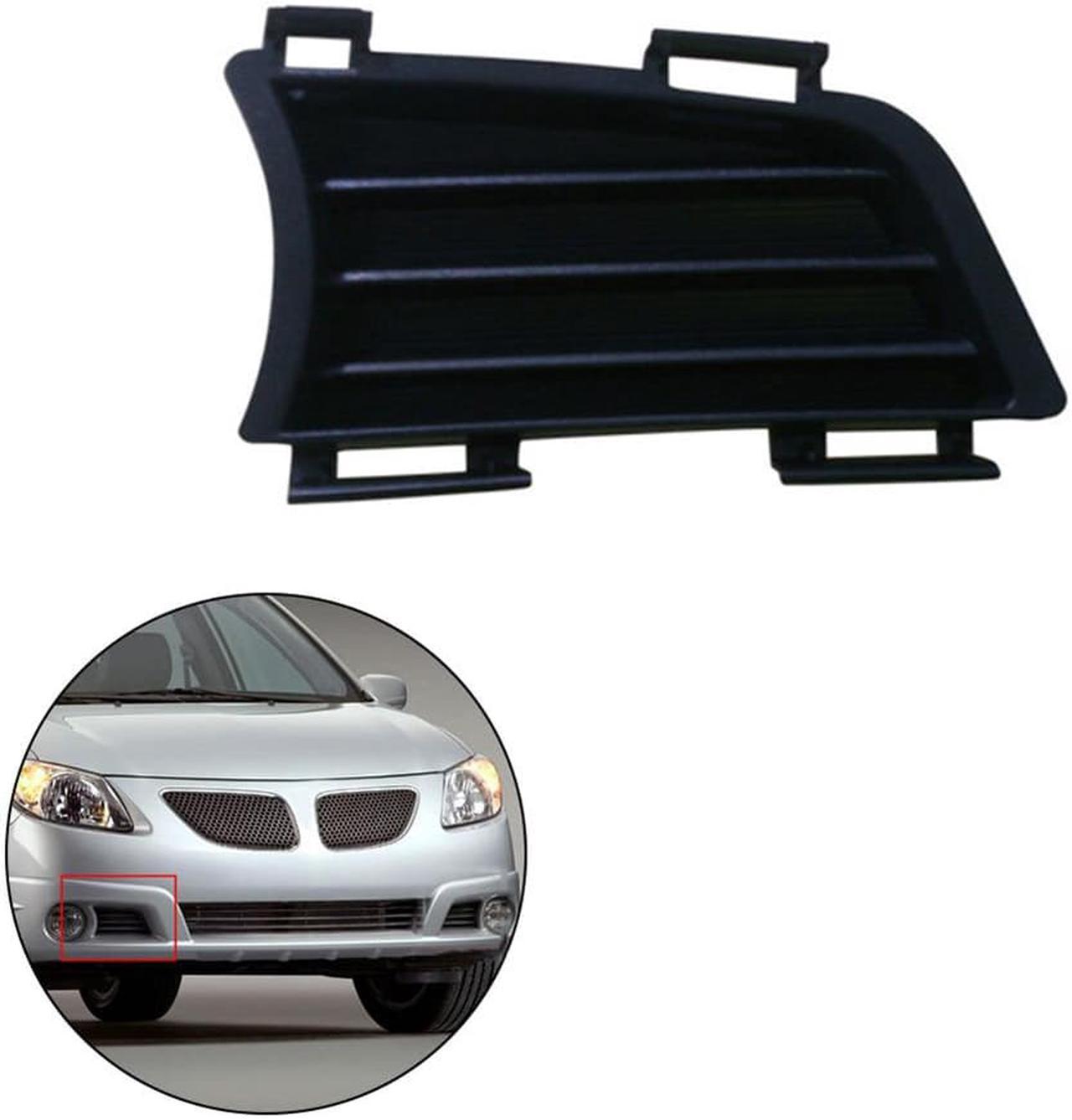 Acaigel Right Outer Lower Black Fog Light Cover For Pontiac Vibe Base 2005-08 GT 2005-06