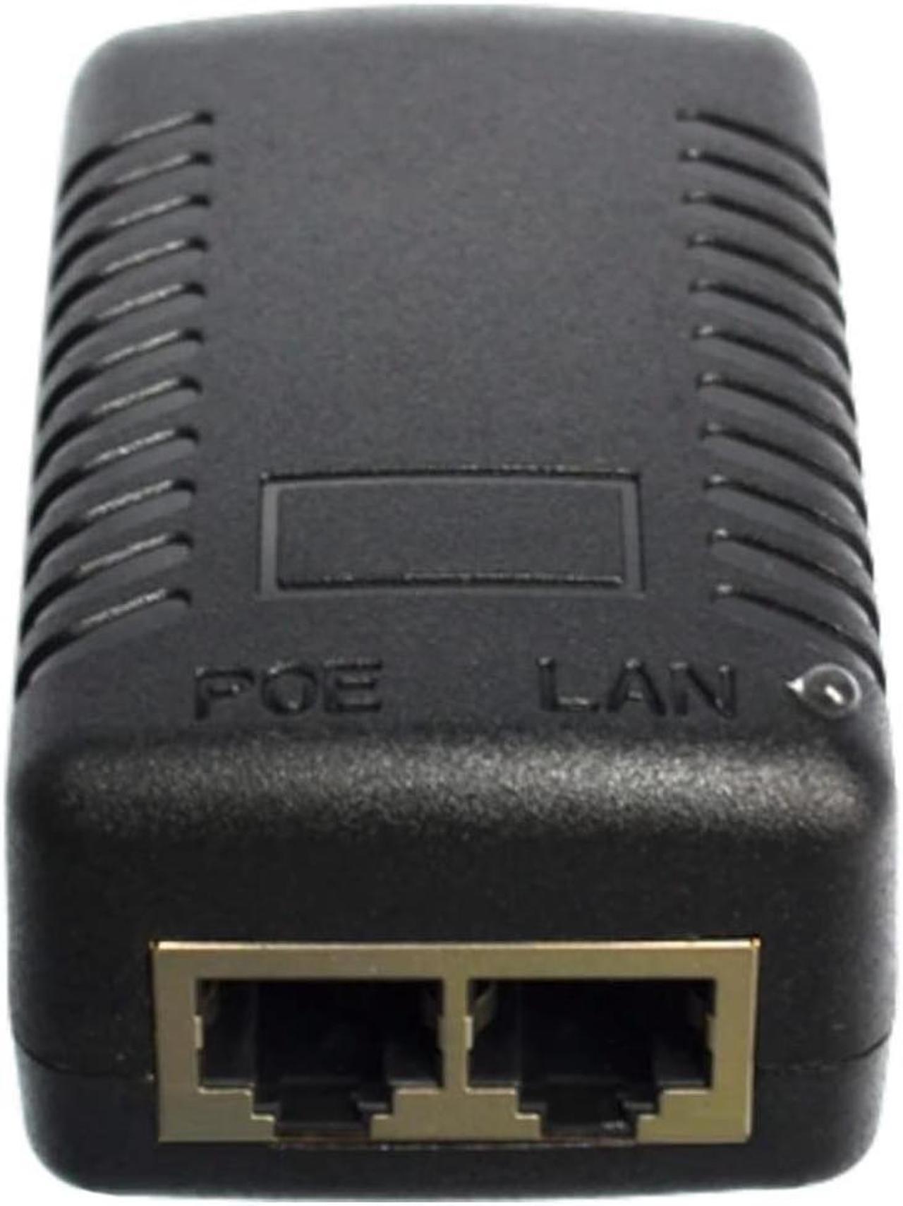 FYUU 48V 0.5A 24W POE Injector Power Over Ethernet Adapter For 802.3af IP Phone US Plug