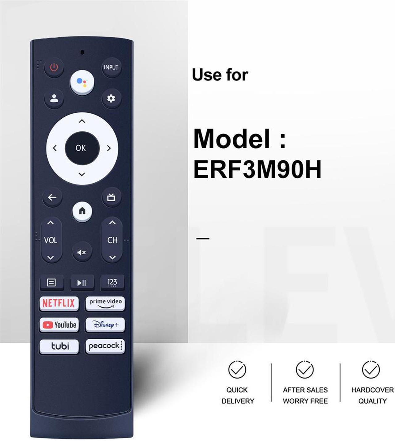 Acaigel Android TV Remote control & Voice control for Hisense TV ERF3M90H