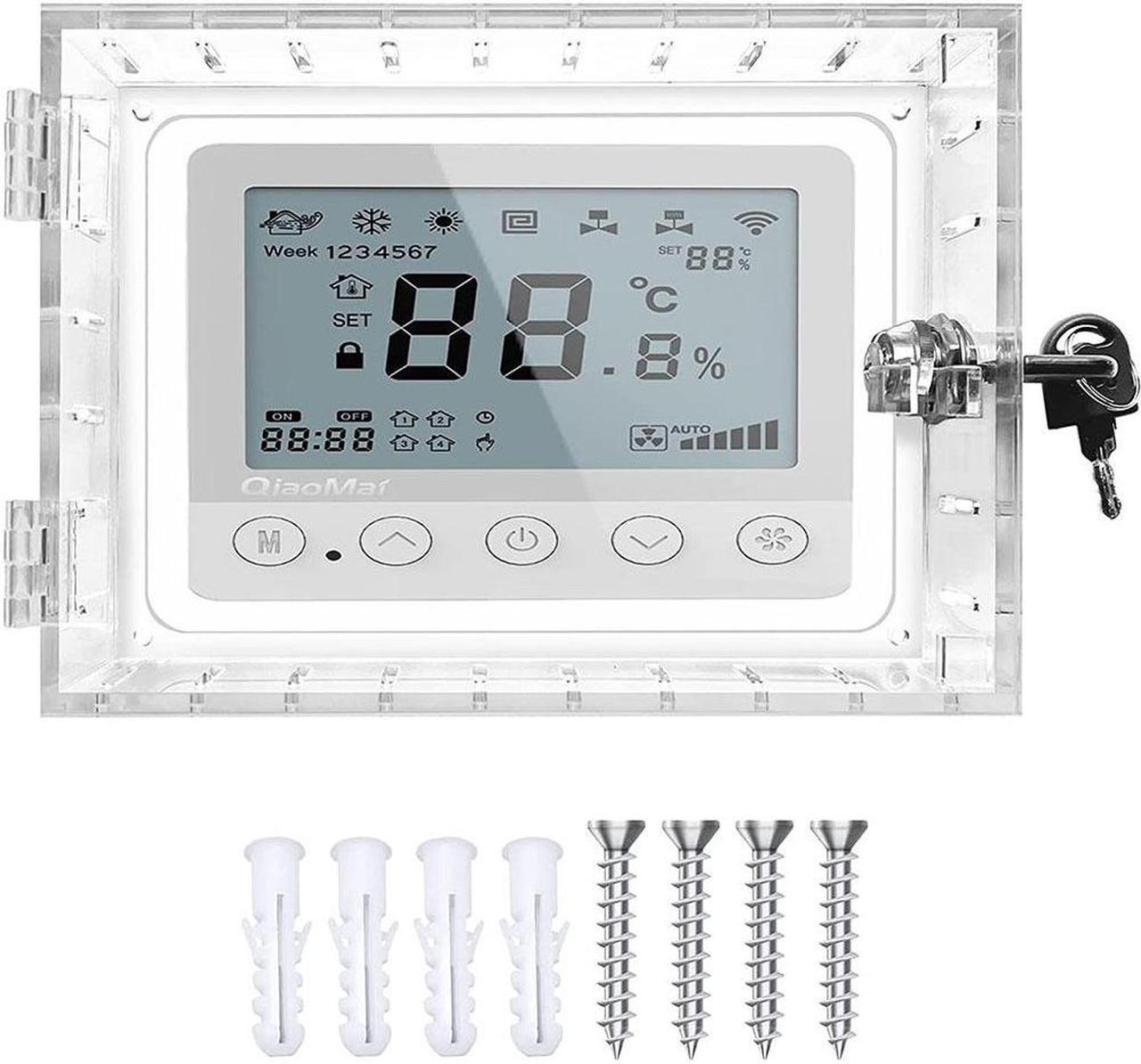 Acaigel Thermostat Lock Box Cover with Key for Most Type Thermostats on Wall