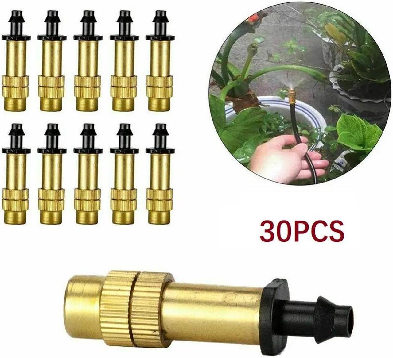 30 Pcs Adjustable Misting Nozzle Gardening Watering Brass Spray Sprinkler