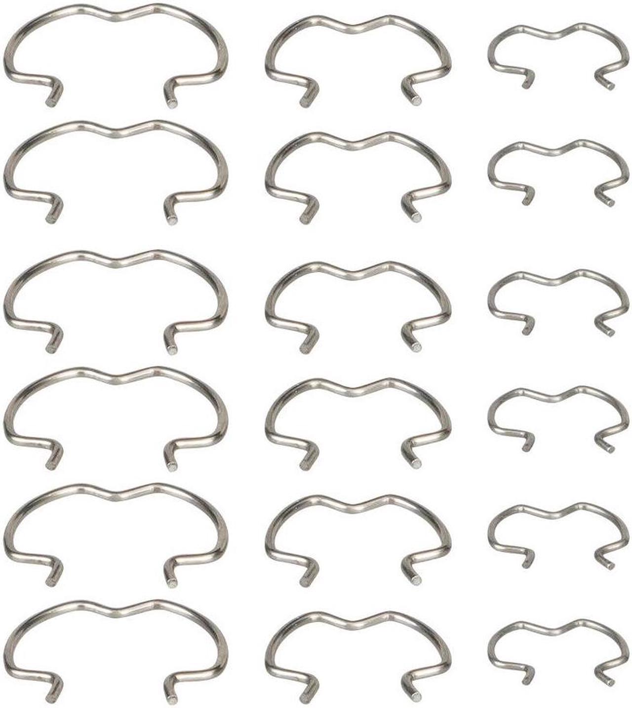 18pcs 800-801 Quick Connector Clips,3/8" 1/2" 5/8" Transmission Cooler Line Clip