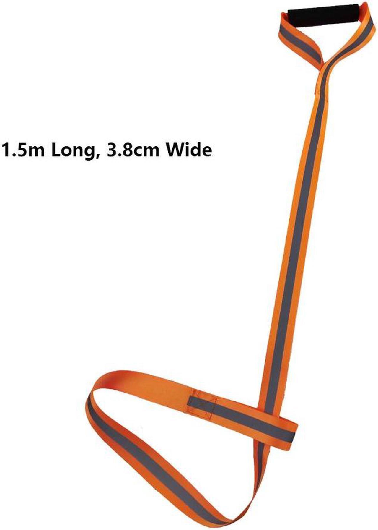 2pcs Orange Deer Drag Harness with Handle Reflective Orange Strap