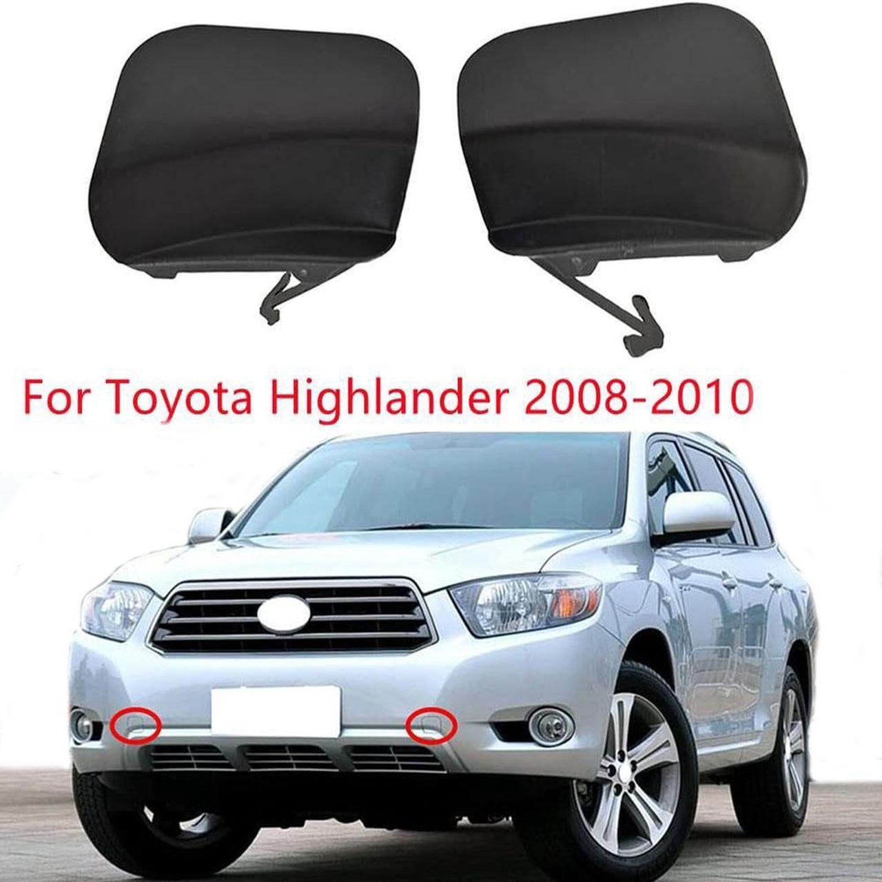 Yassdwbn Car LH&RH Front Bumper Tow Hook Eye Cap Cover 52127-0E030 For Toyota Highlander