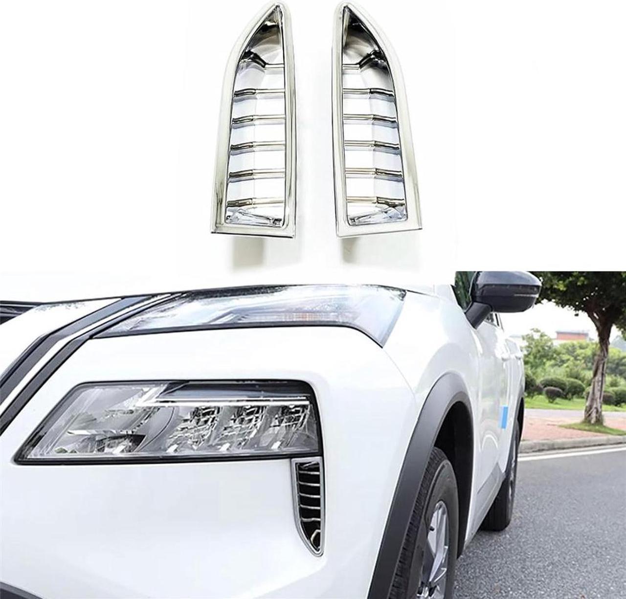 Headlight Front Bumper Trims Cover For Nissan Rogue 2021-2023