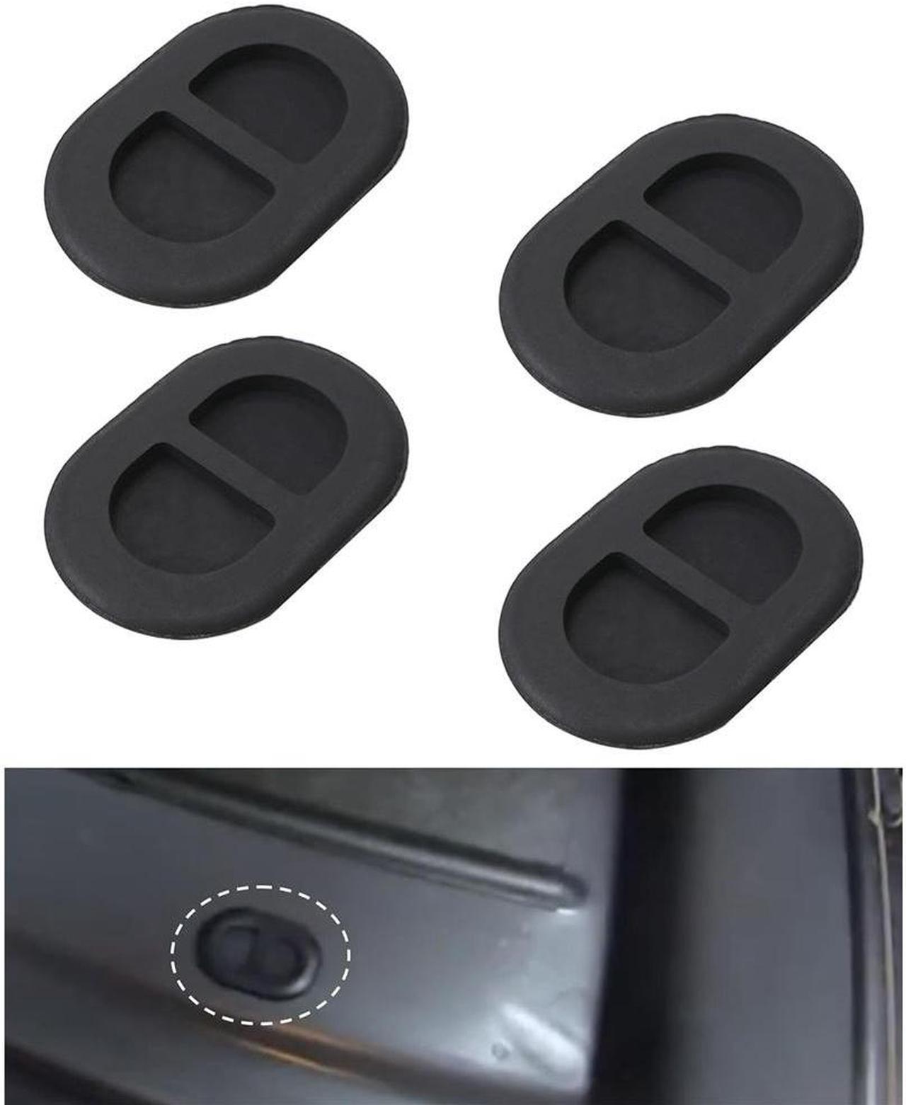 Yassdwbn 4Pcs Floor Pan Drain Plugs Rubber Oval Plugs For Jeep Wrangler JK JL 2014-2023