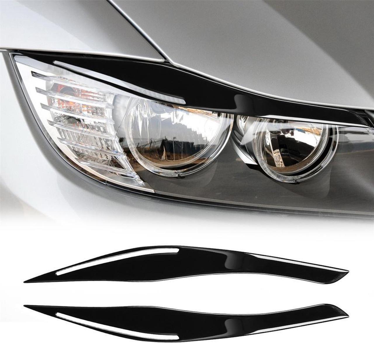 Yassdwbn Headlight Eyelid Eyebrow Trim For BMW 3 Series E90 E91 2009-2012