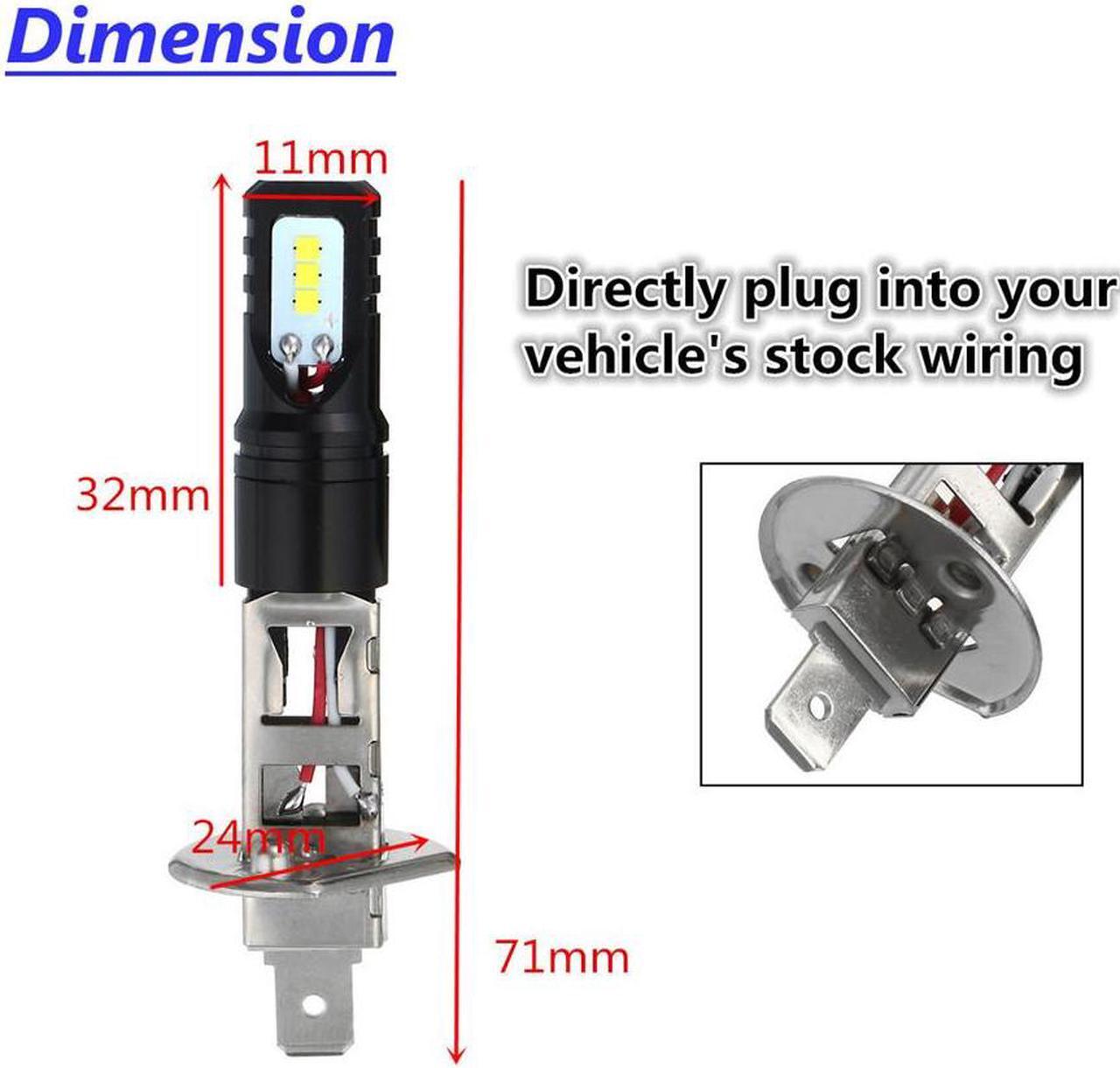 Main image of Acaigel 160W H1 Led Bulbs Daytime Driving Fog Lights CSP Chip Super Bright 6000K White