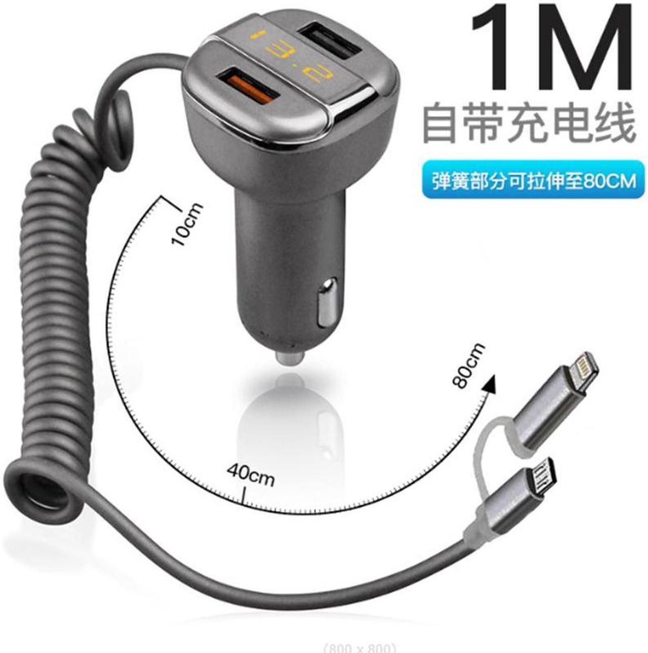 Alt view image 2 of 5 - Acaigel 2 Port USB In Car Charger 3.4A Fast Charger Adapter With LED Display Digital New