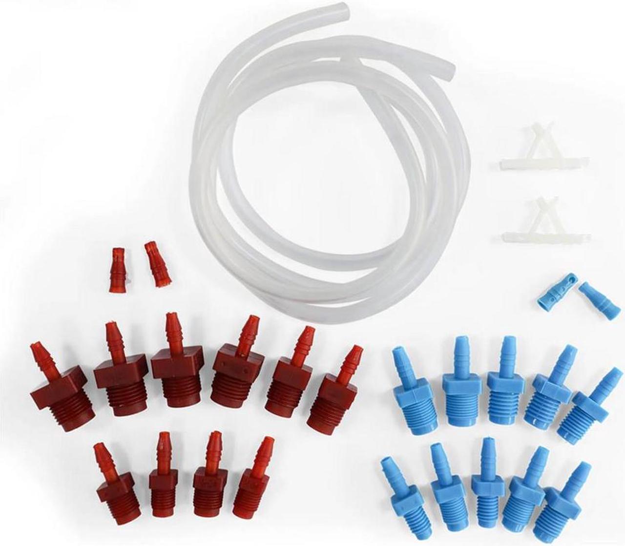 Yassdwbn 14151 Car Master Cylinder Bleeder Kit SAE and Metric Fittings, 22 inch Hose