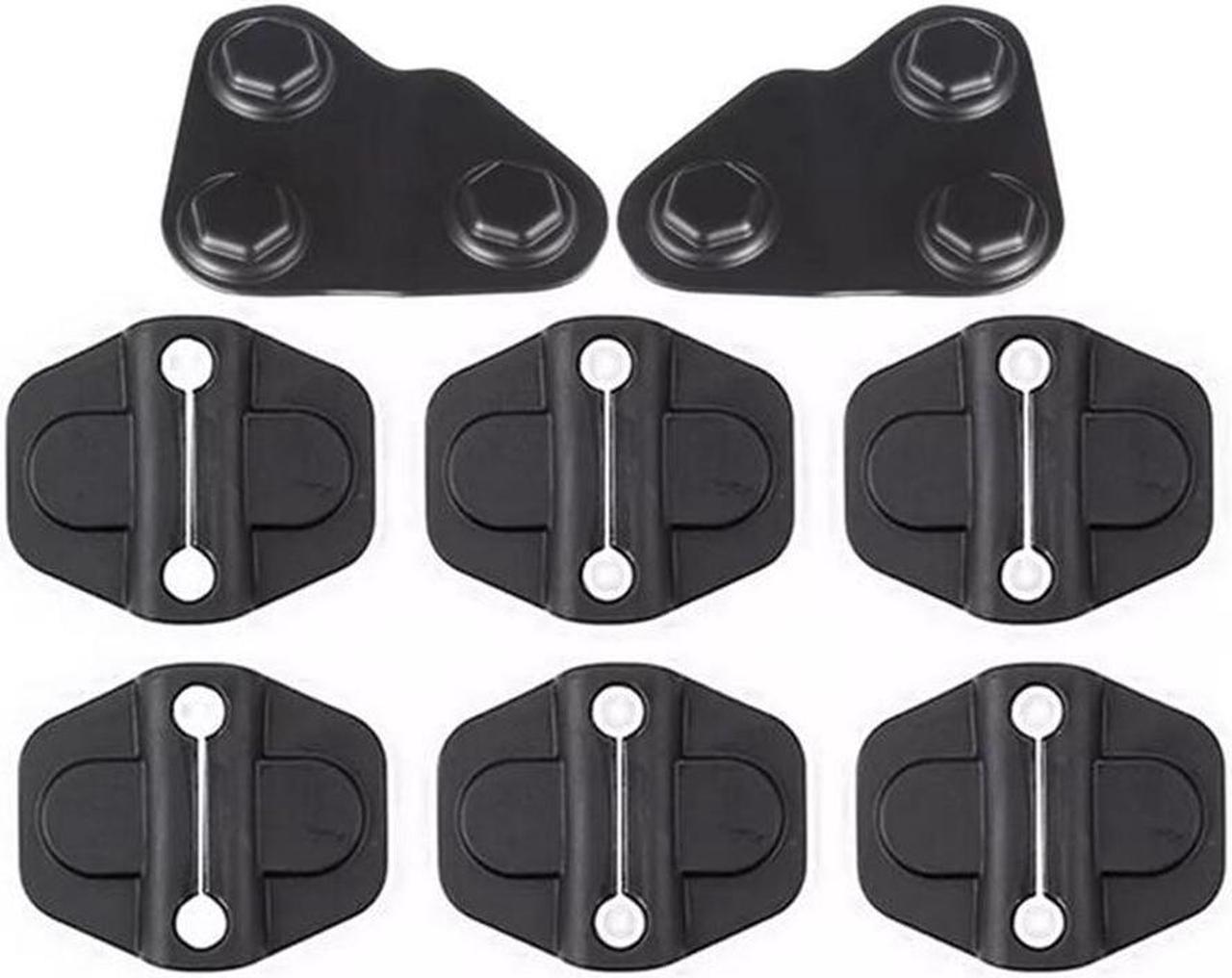 Yassdwbn Door Lock Cover and Screw Protector Trim For Jeep Wrangler JL JT 1 Set