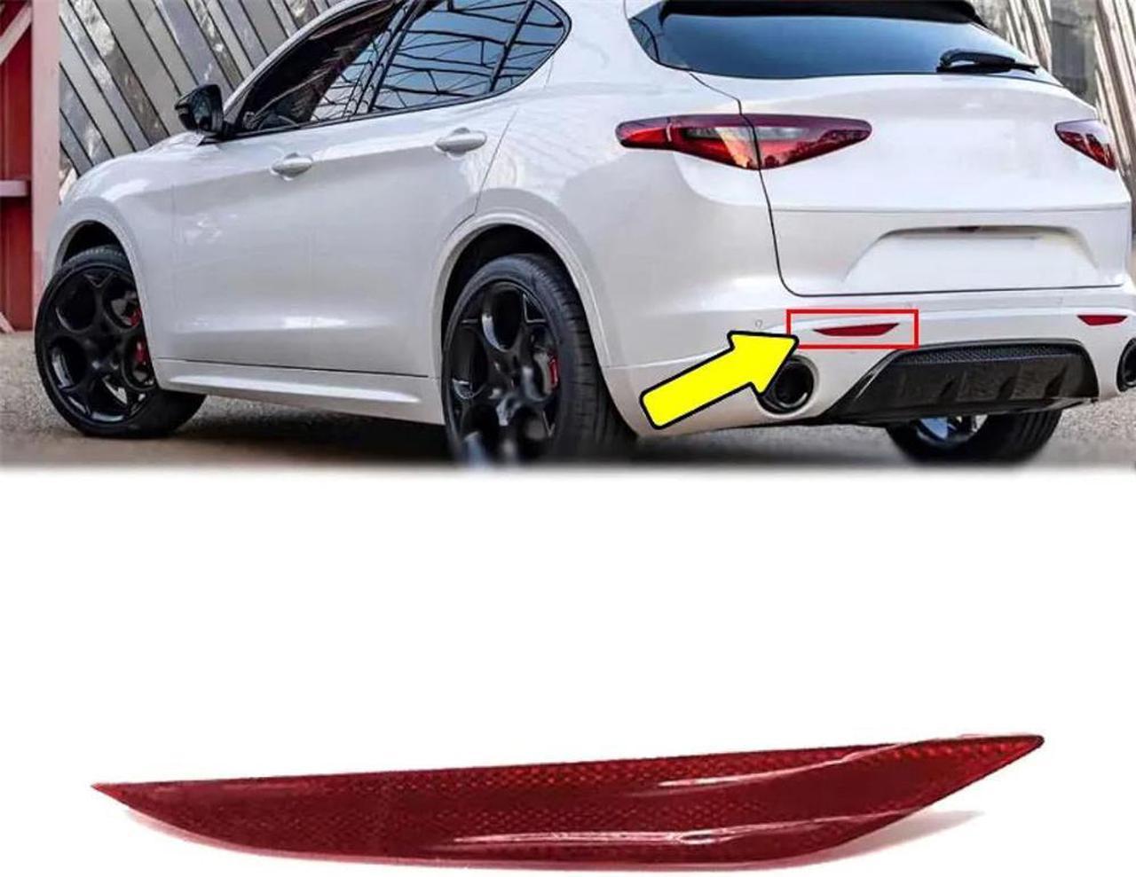 Yassdwbn Car Left Rear Bumper Reflector Tail Light For Alfa Romeo Stelvio 2017-2021 2022