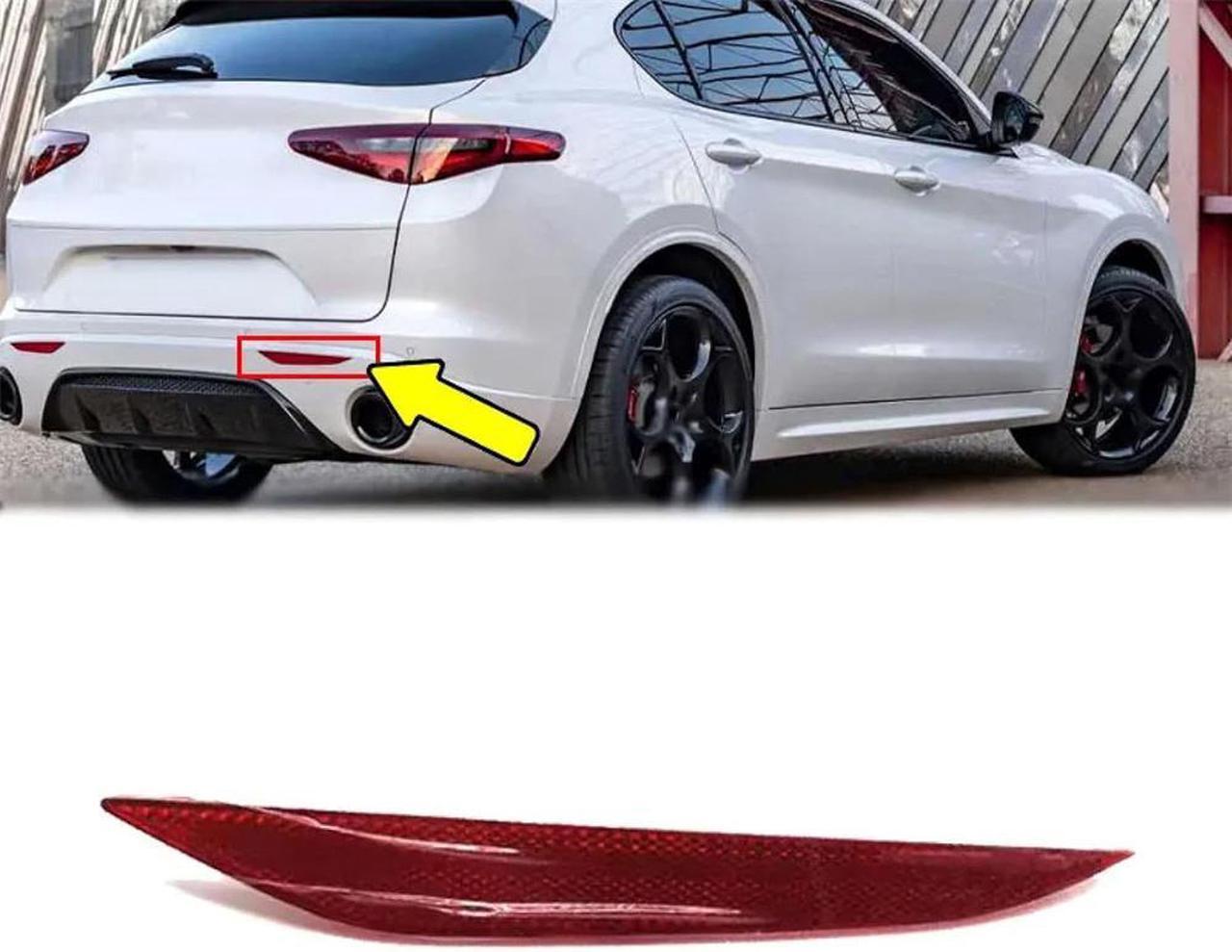 Yassdwbn Car Right Rear Bumper Reflector Tail Light Lamp For Alfa Romeo Stelvio 2017-2022