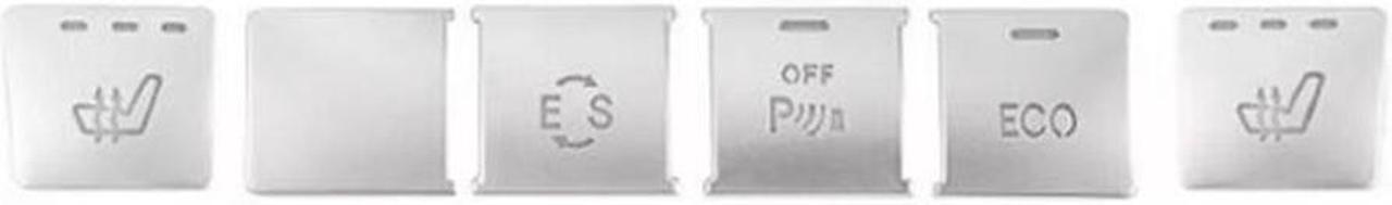 Main image of Acaigel 6Pcs Panel Function Switch Cover Trim For Mercedes Benz GLK Class X204 2008-2015