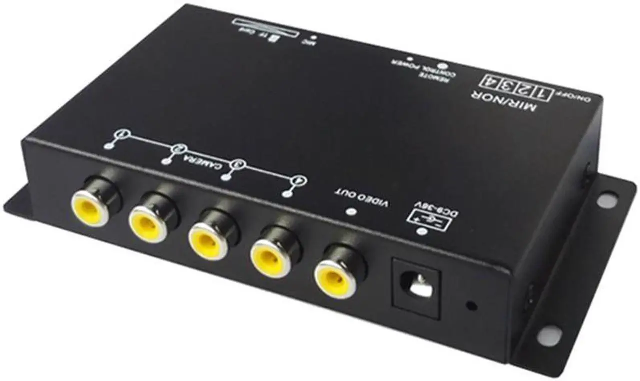 Main image of Acaigel Car Parking Camera Image Combiner Splitter Front/Rear/Side View Video w/ Remote