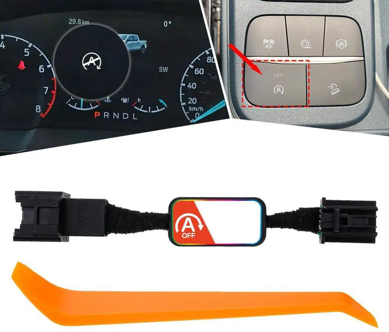 Main image of Acaigel New Auto Stop Start Engine Eliminator Device Cable For Ford Maverick 2022-2024