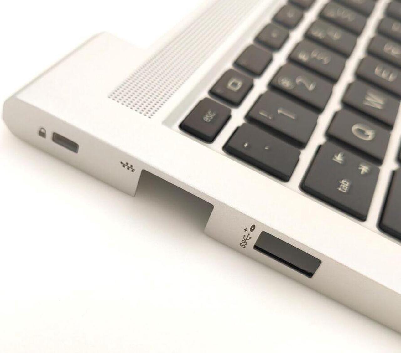 Alt view image 2 of 5 - New Replacement for Probook 440 G8 445 G8 Palmrest Case Non-Backlit US Keyboard Keyboard Assembly M23770-001
