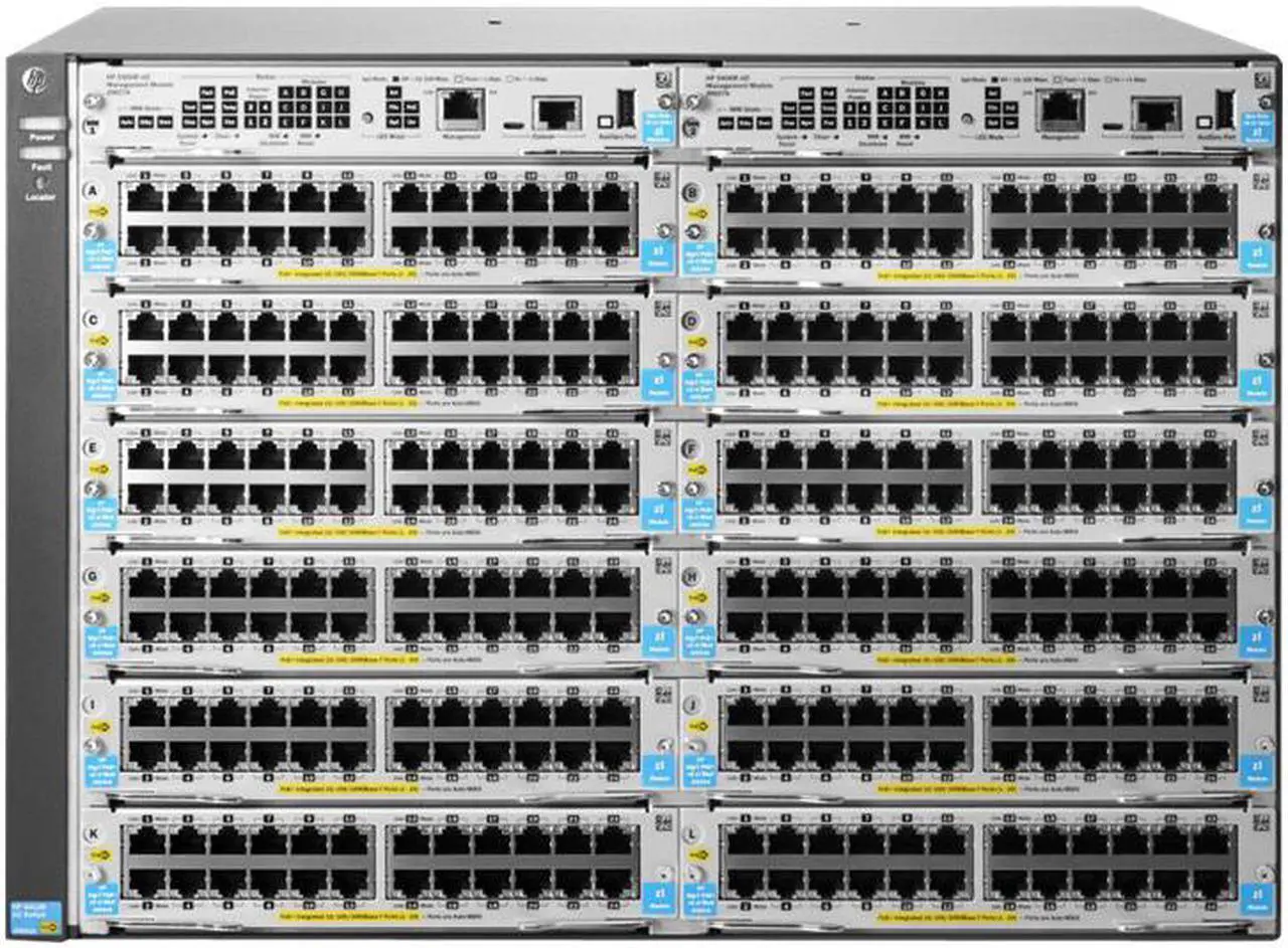 Alt view image 2 of 3 - HPE Aruba 5412R zl2 J9822A - 1 x RJ-45 switch - managed - rack-mountable