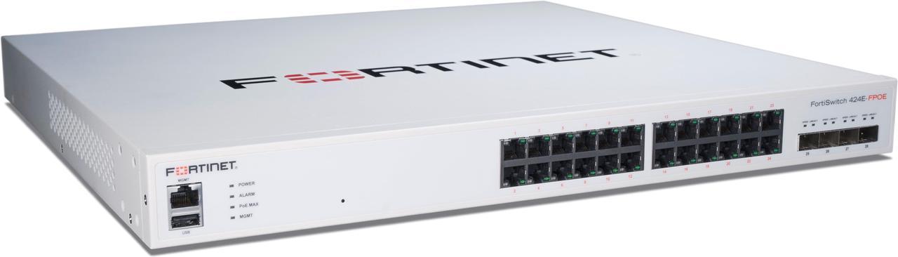 Fortinet FortiSwitch 424E-FPOE - switch - 24 ports - managed - rack-mountable (FS-424E-FPOE)