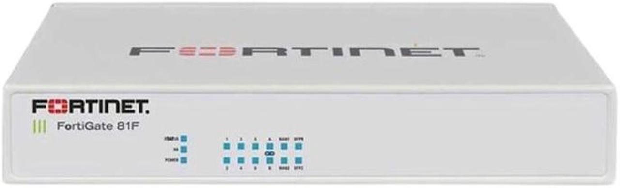 Fortinet FortiGate 81F - security appliance - with 3 years 24x7 FortiCare Support + 3 years FortiGuard Unified Threat (FG-81F-BDL-950-36)