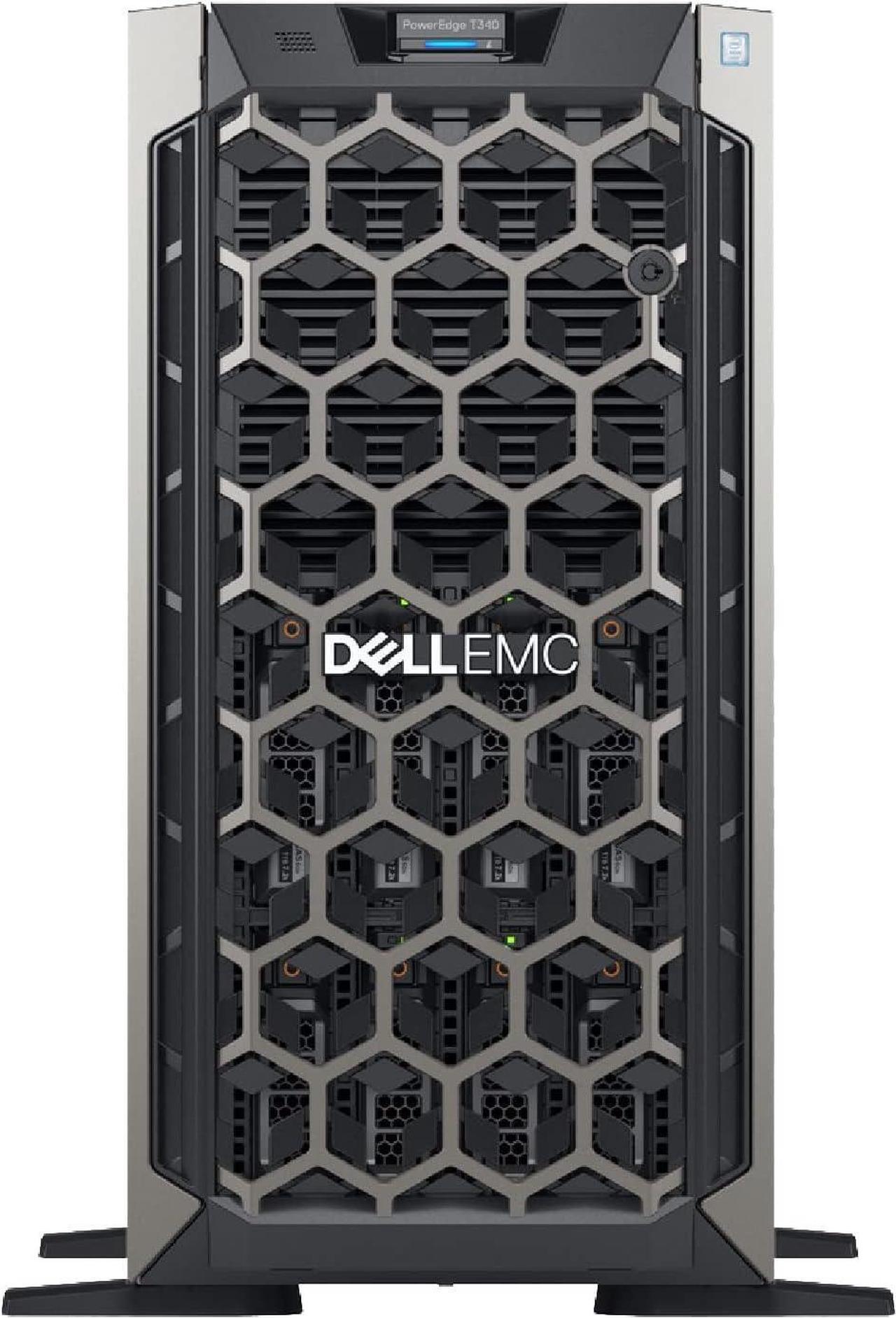 Main image of Dell PowerEdge T340 Tower Server Bundle with 16GB USB Flash Drive, 4 Bay, Intel Xeon E-2124 Quad-Core 3.3GHz 8MB, 64GB DDR4 RAM, 16TB (4 x 4TB) HDD, PERC S140 RAID, Single PSU (Re-newed)