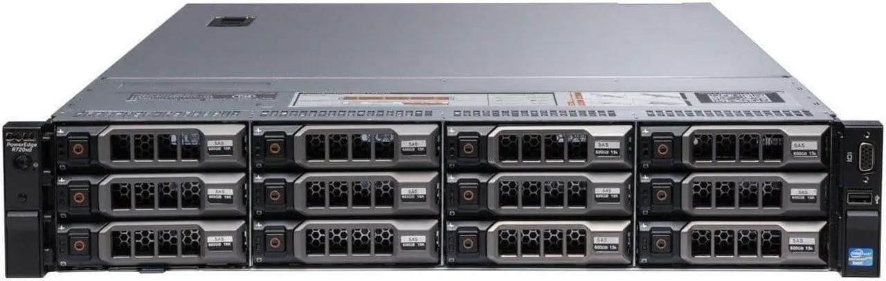 Main image of Dell PowerEdge R720XD LFF Server | 2X E5-2667 2.9GHz = 12 Cores | 128GB RAM | H710 | 12x Trays (re-newed)