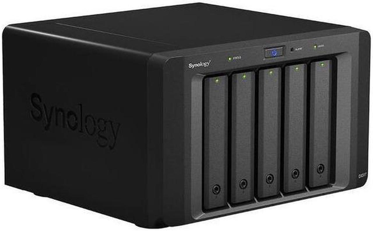 Alt view image 2 of 5 - Synology DX517 5-Bay Expansion Unit, 3.5"/2.5" Drive Bays, Diskless