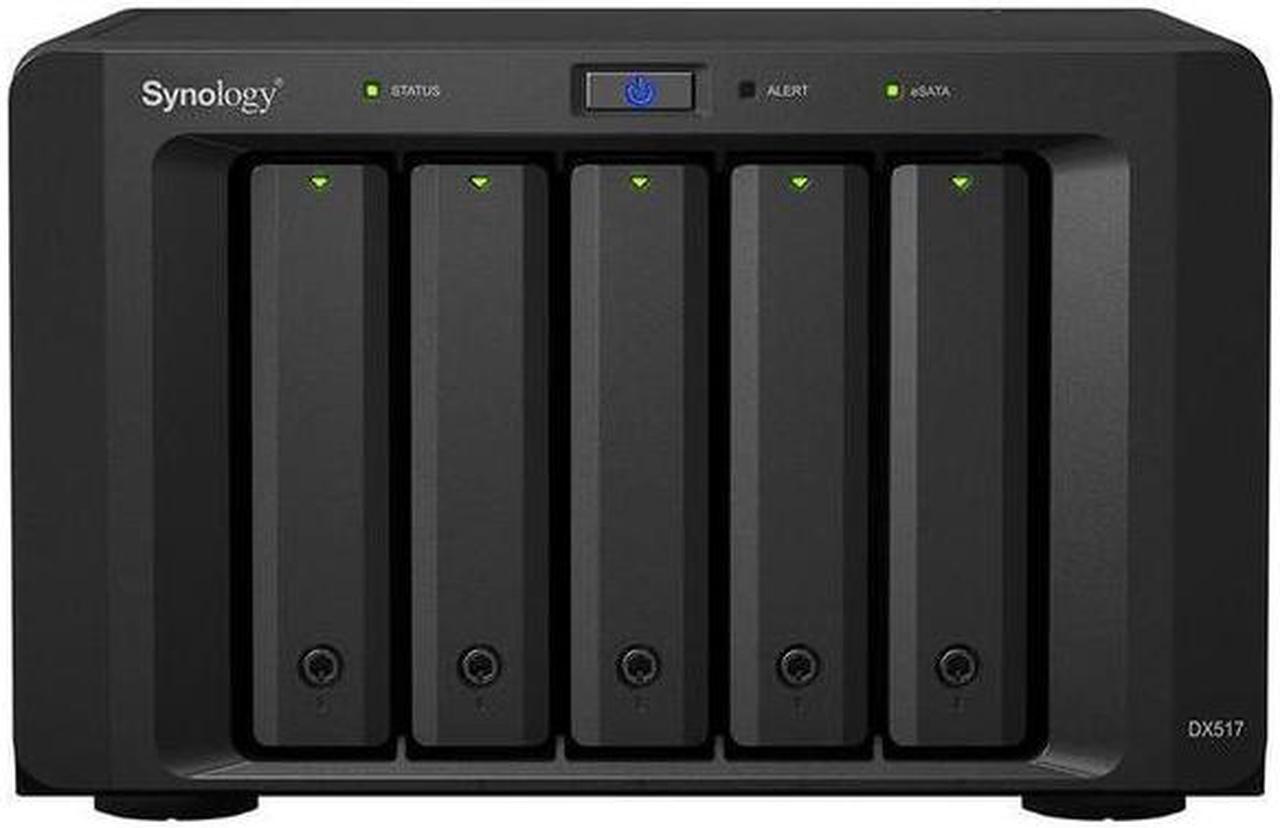 Alt view image 3 of 5 - Synology DX517 5-Bay Expansion Unit, 3.5"/2.5" Drive Bays, Diskless