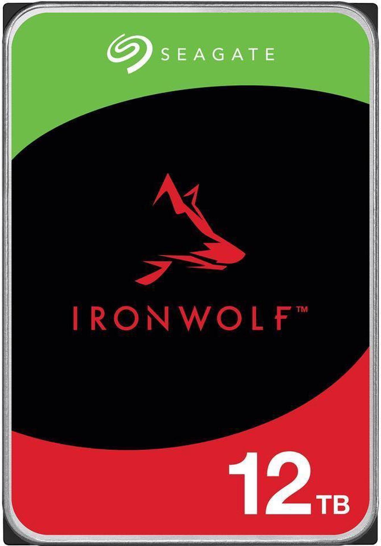 Seagate IronWolf 12TB NAS Hard Drive 7200 RPM 256MB Cache SATA 6.0Gb/s CMR 3.5" Internal HDD for RAID Network Attached Storage ( ST12000VN0008 )